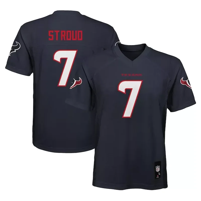 Stefon Diggs Houston Texans Team Player Game Jersey Navy - Image 2