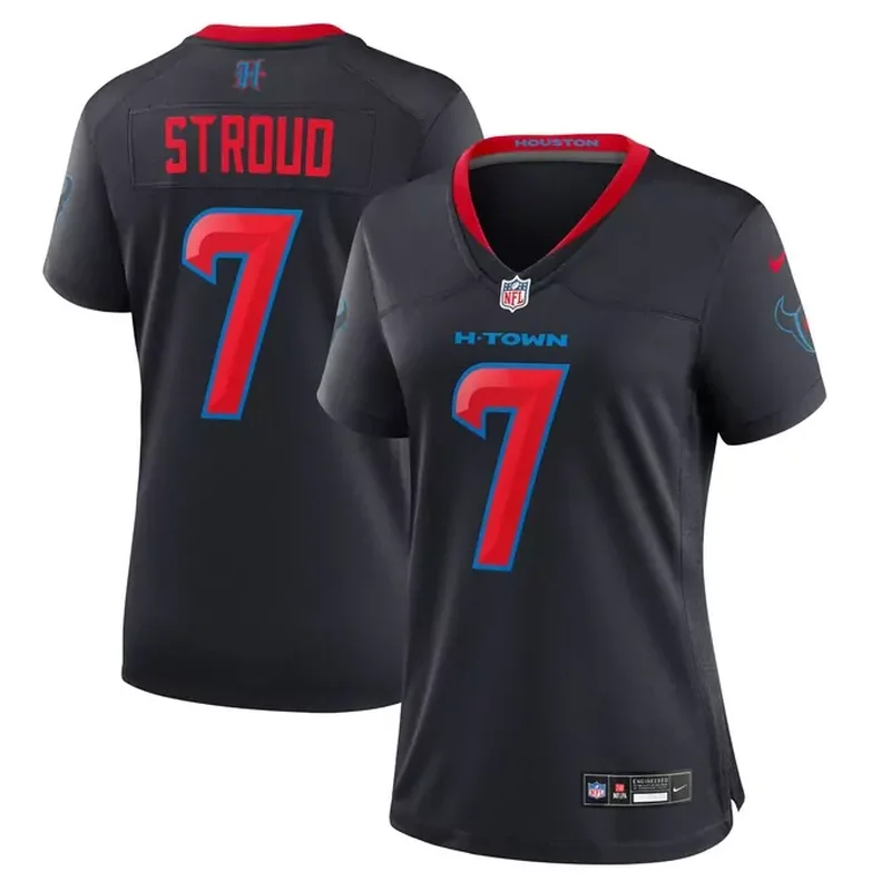 CJ Stroud Houston Texans Womens Player Jersey Navy - Image 2