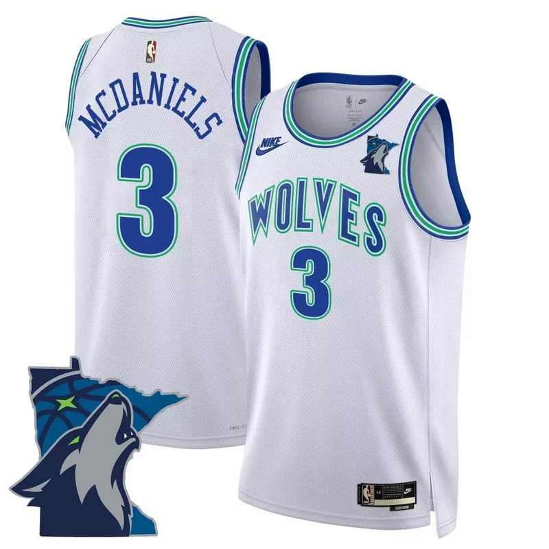 Classic Rudy Gobert Minnesota Timberwolves Swingman Jersey V2 Minnesota Patch All Stitched - Image 4