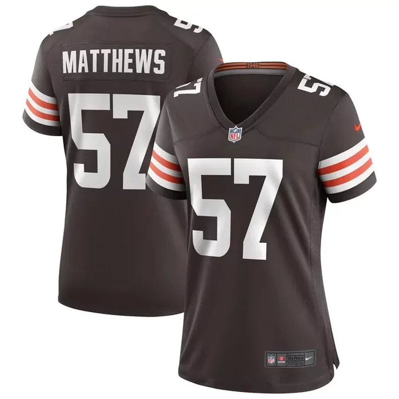 Clay Matthews Cleveland Browns Womens Game Retired Player Jersey Brown