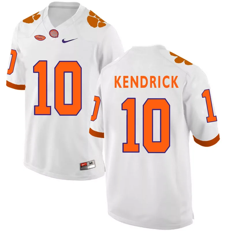 Clemson Tigers 10 Derion Kendrick Orange College Jersey - Image 2