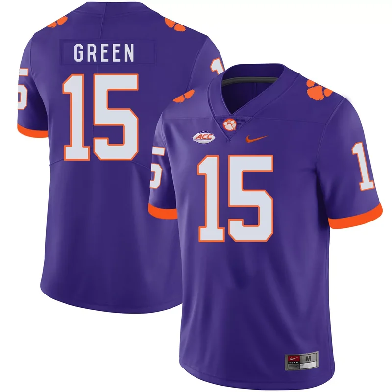 Clemson Tigers 13 Hunter Renfrow Orange With Diamond Logo College Jersey - Image 5