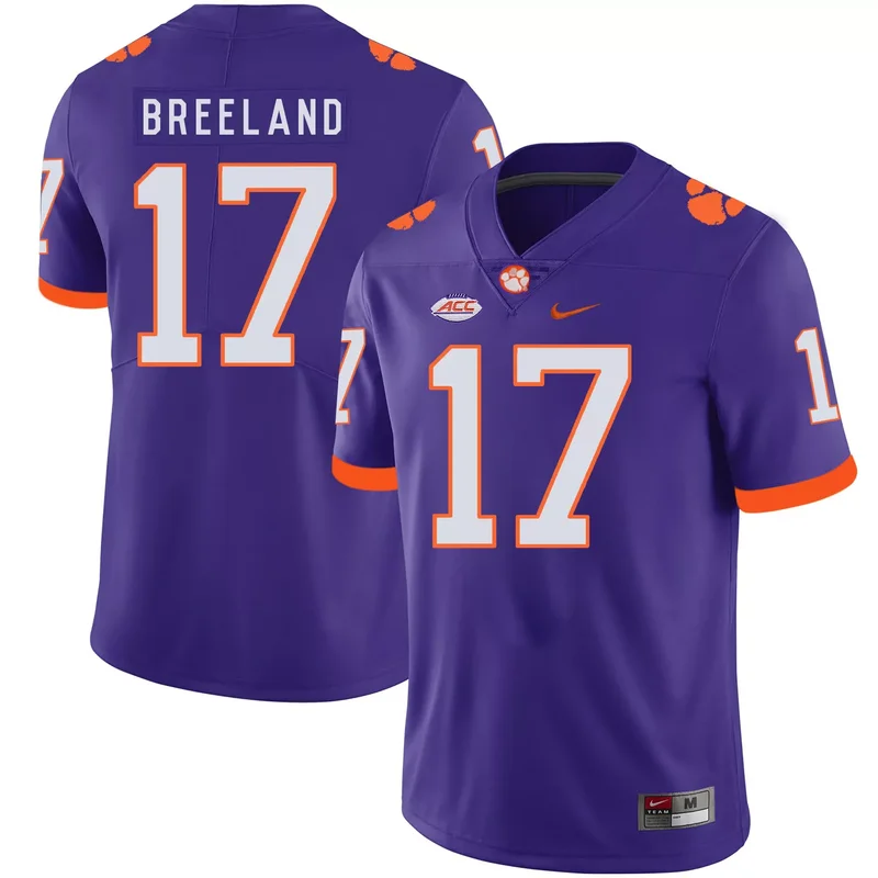 Clemson Tigers 17 Bashaud Breeland Orange College Jersey - Image 3
