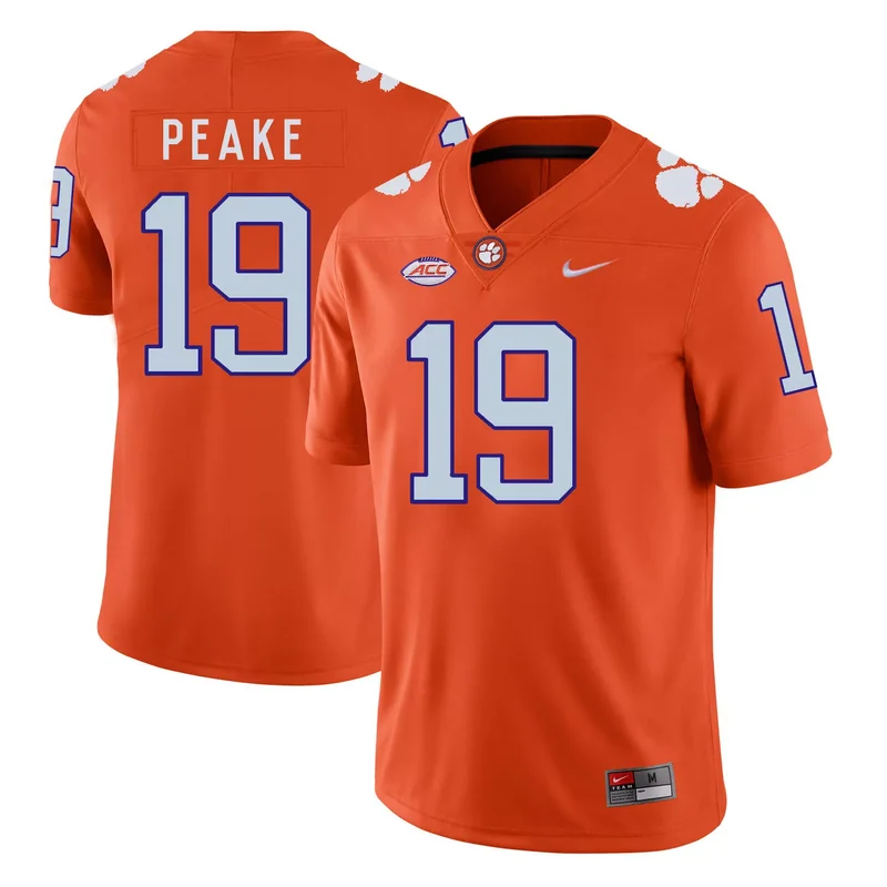 Clemson Tigers 18 Jadar Johnson Orange With Diamond Logo College Jersey - Image 4