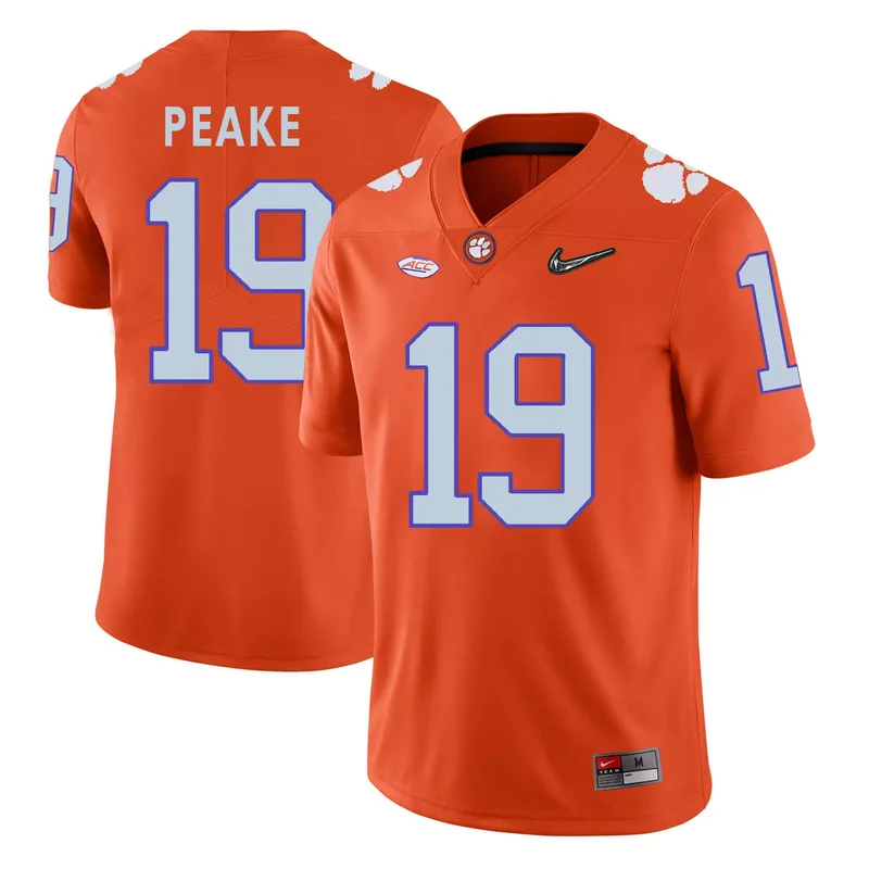 Clemson Tigers 18 Jadar Johnson Orange With Diamond Logo College Jersey - Image 5
