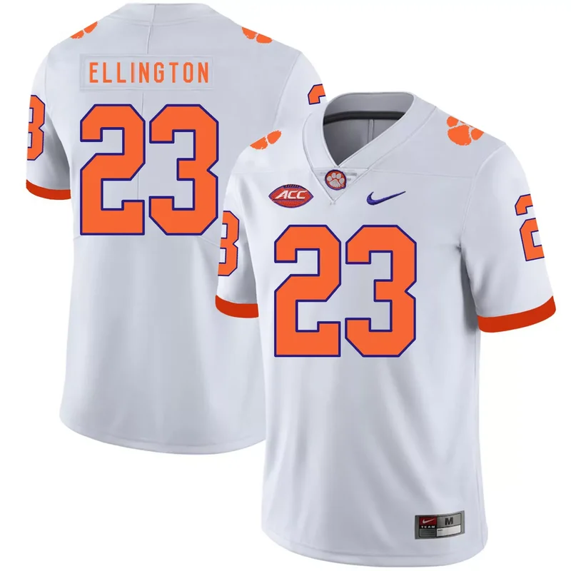 Clemson Tigers 20 Brian Dawkins White College Jersey - Image 5