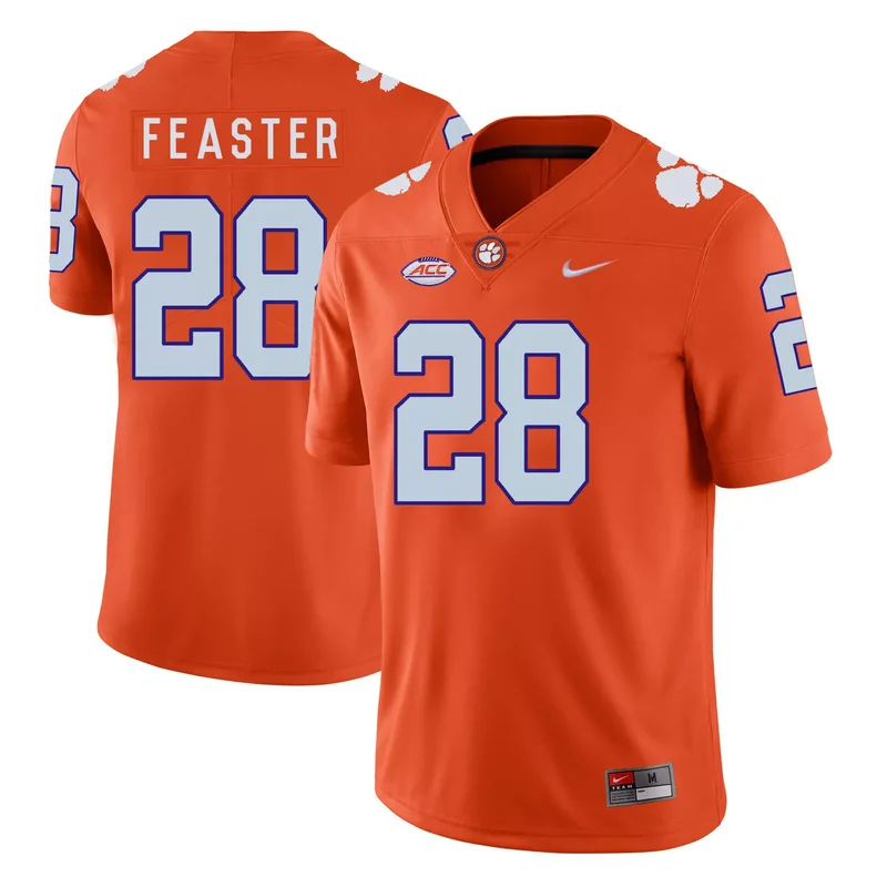 Clemson Tigers 25 Cordrea Tankersley Orange With Diamond Logo College Jersey - Image 2