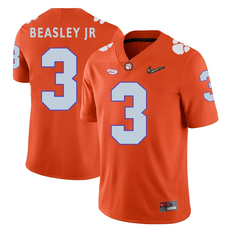 Clemson Tigers 3 Artavis Scott Orange College Jersey - Image 4