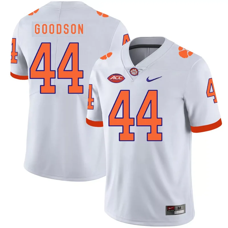 Clemson Tigers 44 B.J. Goodson Purple College Jersey - Image 2