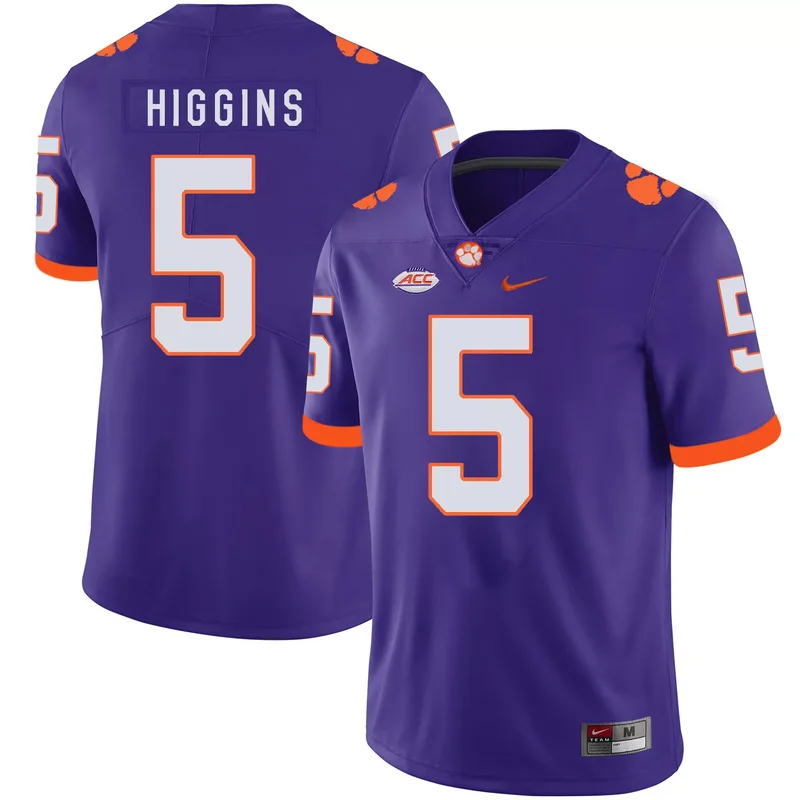 Clemson Tigers 44 B.J. Goodson Purple College Jersey - Image 4