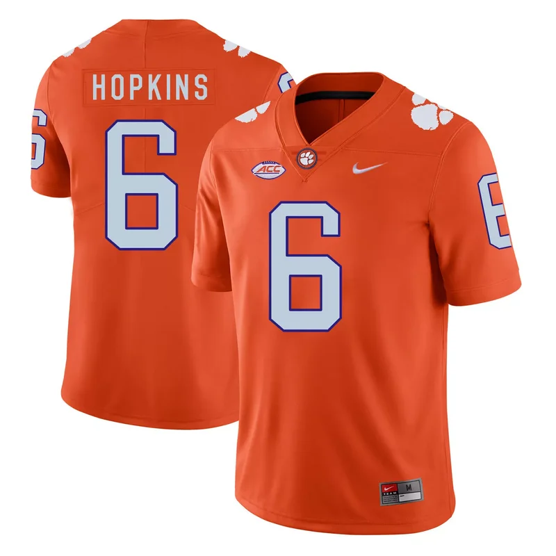Clemson Tigers 50 Grady Jarrett Orange With Diamond Logo College Jersey - Image 2