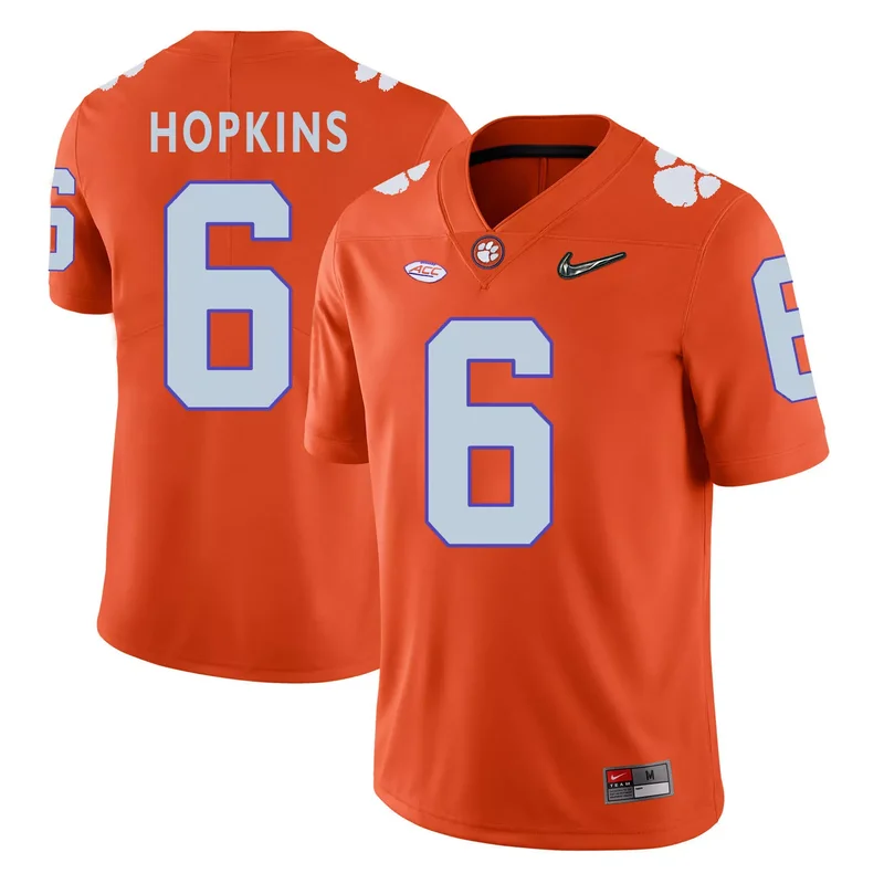Clemson Tigers 50 Grady Jarrett Orange With Diamond Logo College Jersey - Image 3