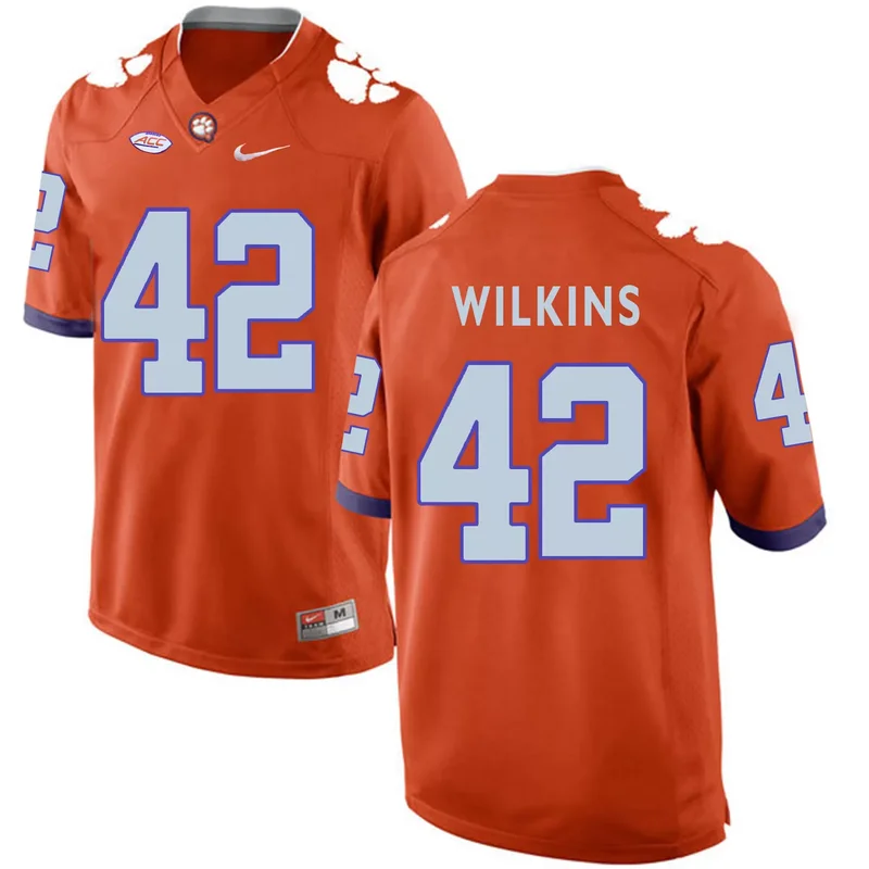 Clemson Tigers 7 Mike Williams Orange With Diamond Logo College Jersey - Image 4