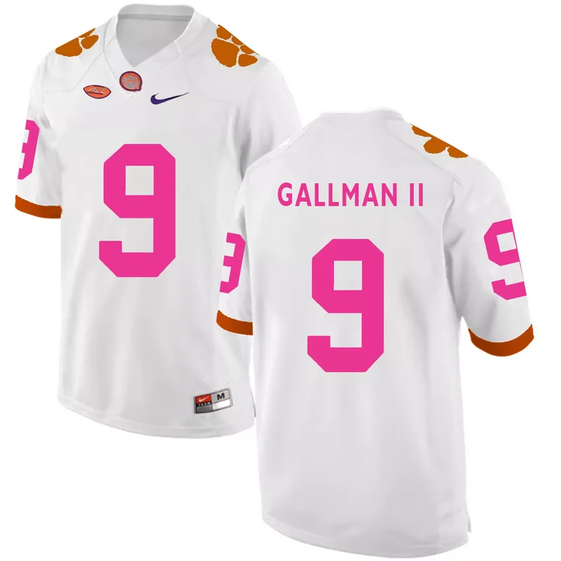Clemson Tigers 9 Wayne Gallman II Purple College Jersey - Image 2