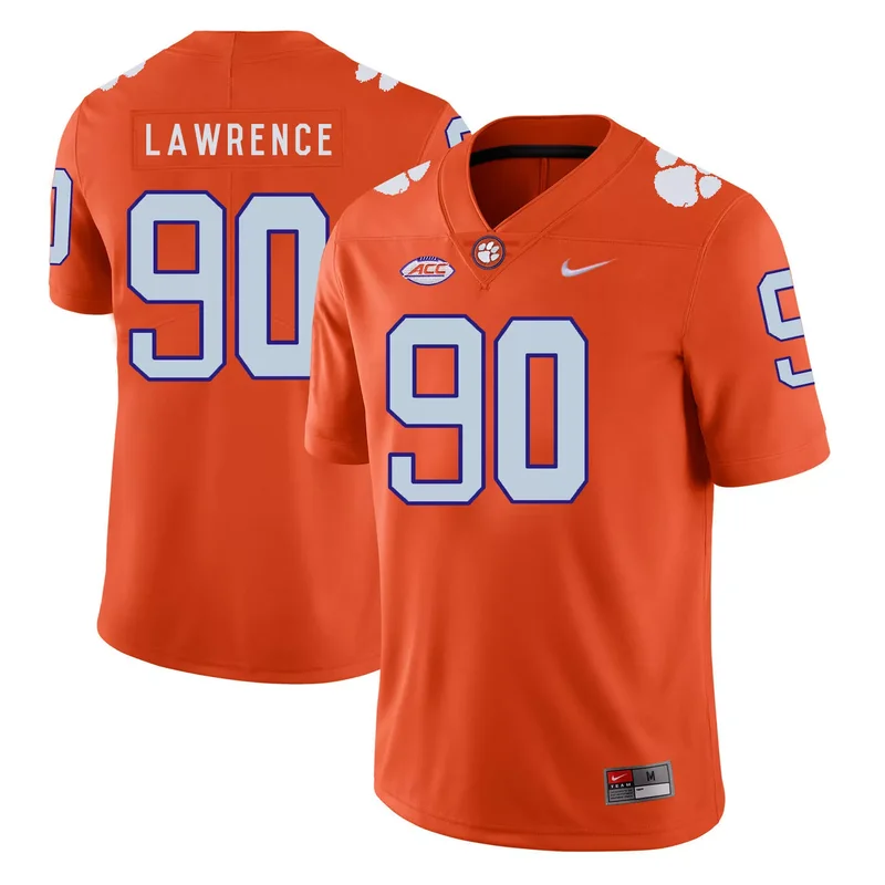 Clemson Tigers 9 Wayne Gallman II Purple College Jersey - Image 4