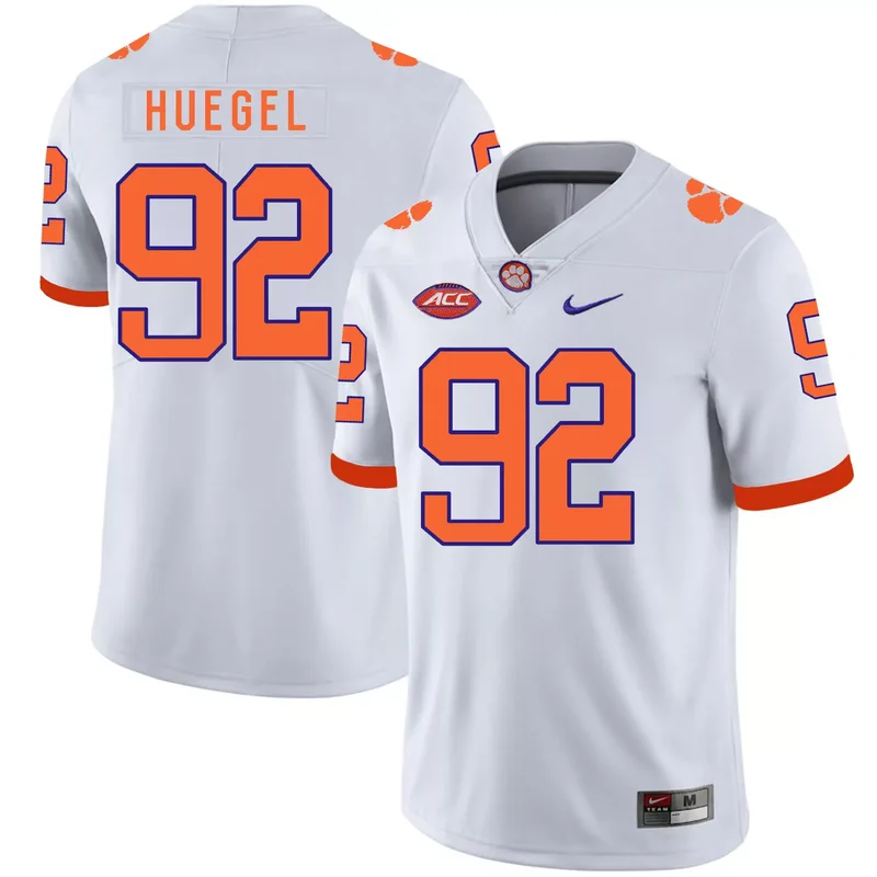 Clemson Tigers 92 Bradley Pinion White College Jersey - Image 4