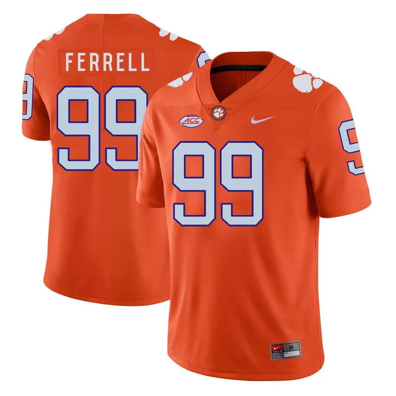 Clemson Tigers 98 Kevin Dodd Orange With Diamond Logo College Jersey - Image 2