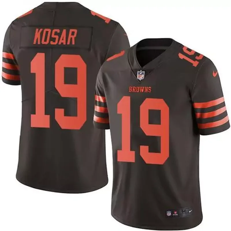Cleveland Browns #19 Bernie Kosar Black Men's Stitched 2016 Salute to Service Jersey - Image 2