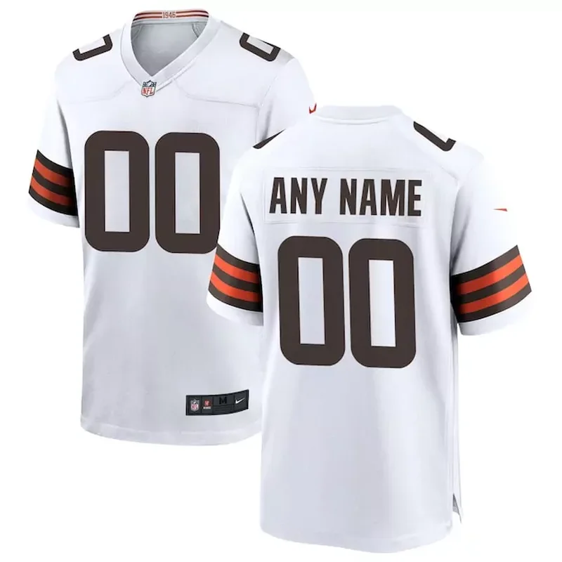 Cleveland Browns Custom Game Jersey White