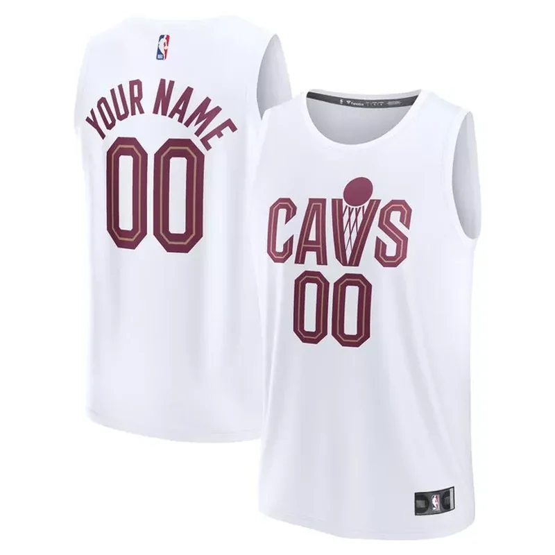 Cleveland Cavaliers Fast Break Custom Jersey Statement Edition Black - Image 3