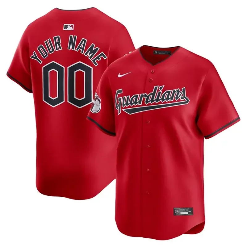 Cleveland Guardians Alternate Custom Jersey â€“ Red