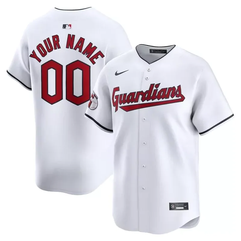 Cleveland Guardians Home Custom Jersey White - Image 4
