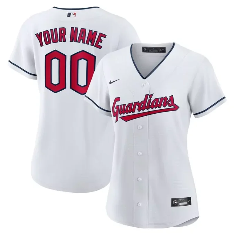 Cleveland Guardians Womens Custom Jersey White