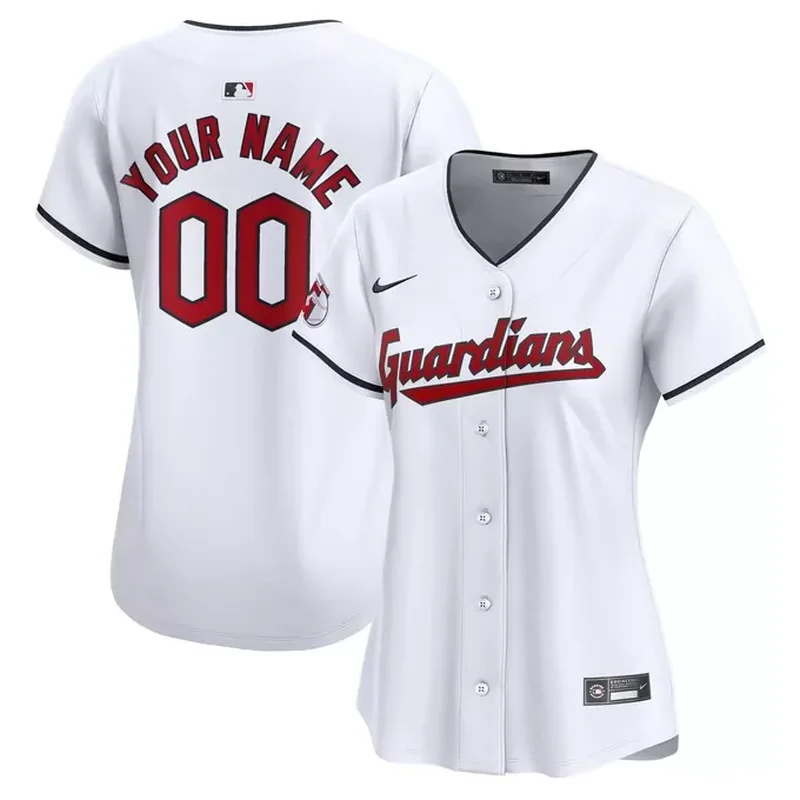 Cleveland Guardians Womens Home Custom Jersey White