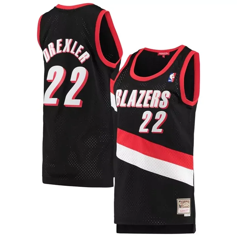 Clyde Drexler Portland Trail Blazers Womens 1991/92 Classics Jersey Black