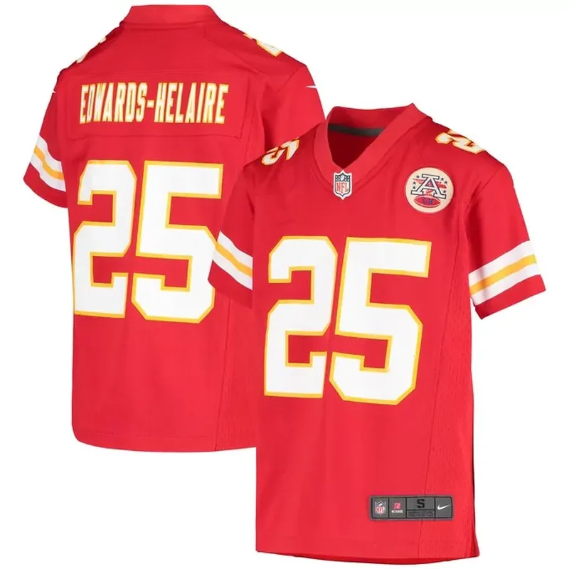 Len Dawson Kansas City Chiefs Womens Game Retired Player Jersey Red - Image 3