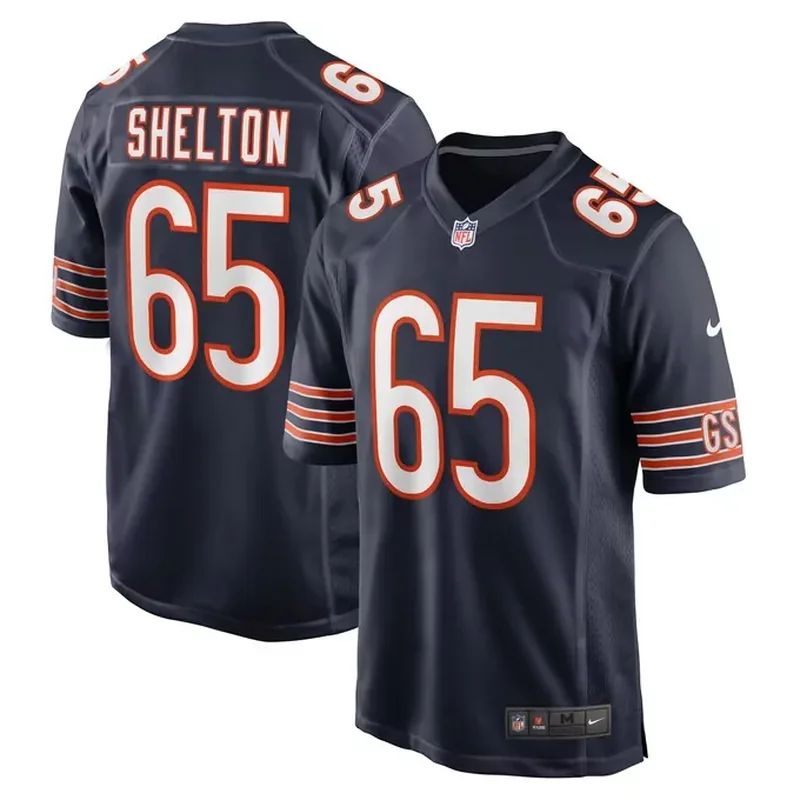 Trent Taylor Chicago Bears Team Game Jersey Navy - Image 2