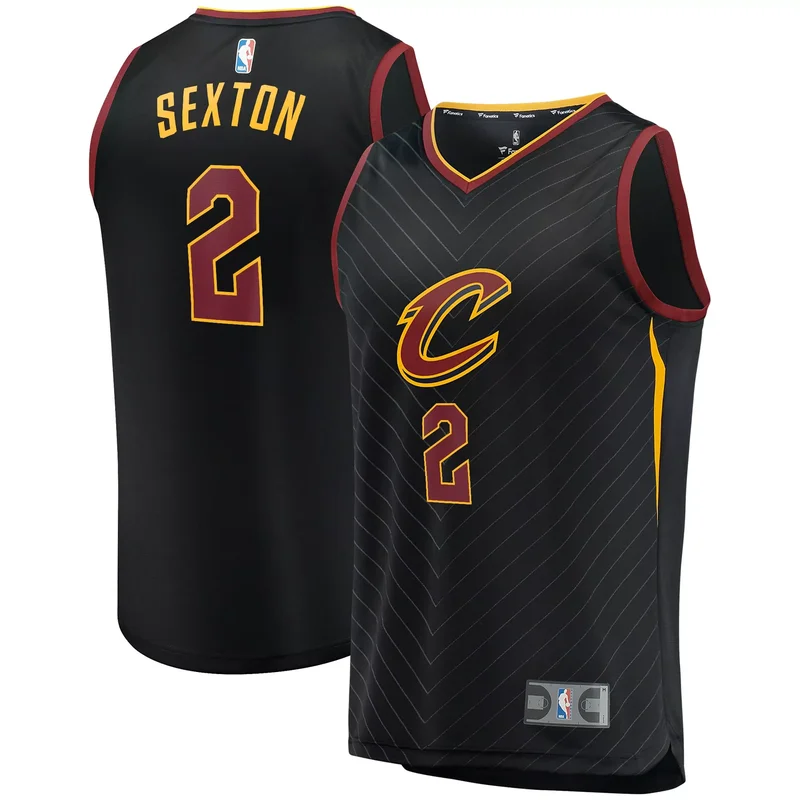 Collin Sexton Cleveland Cavaliers Fast Break Player Jersey - Black - Statement Edition NBA