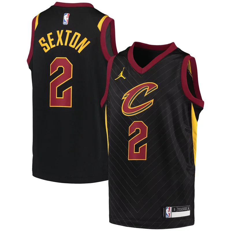 Darius Garland Cleveland Cavaliers 2019/20 Fast Break Team Tank Jersey - Icon Edition - Wine NBA - Image 3