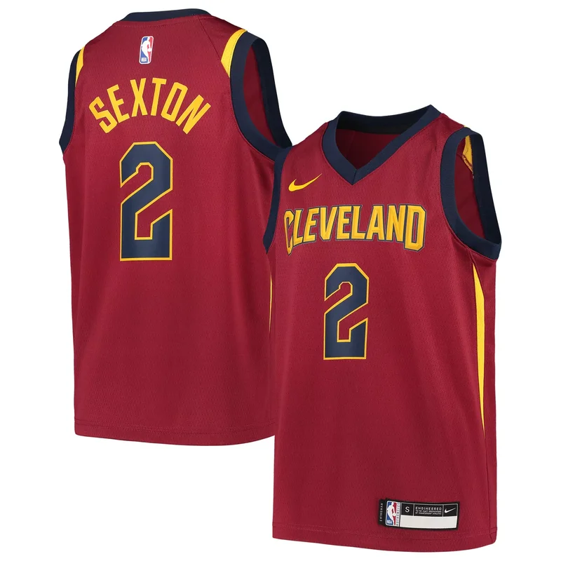 Collin Sexton Cleveland Cavaliers Team Jersey - Icon Edition - Wine NBA