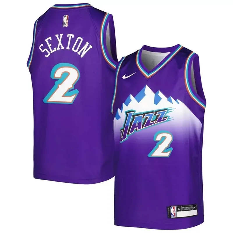 Collin Sexton Utah Jazz 2022/23 Jersey City Edition Purple