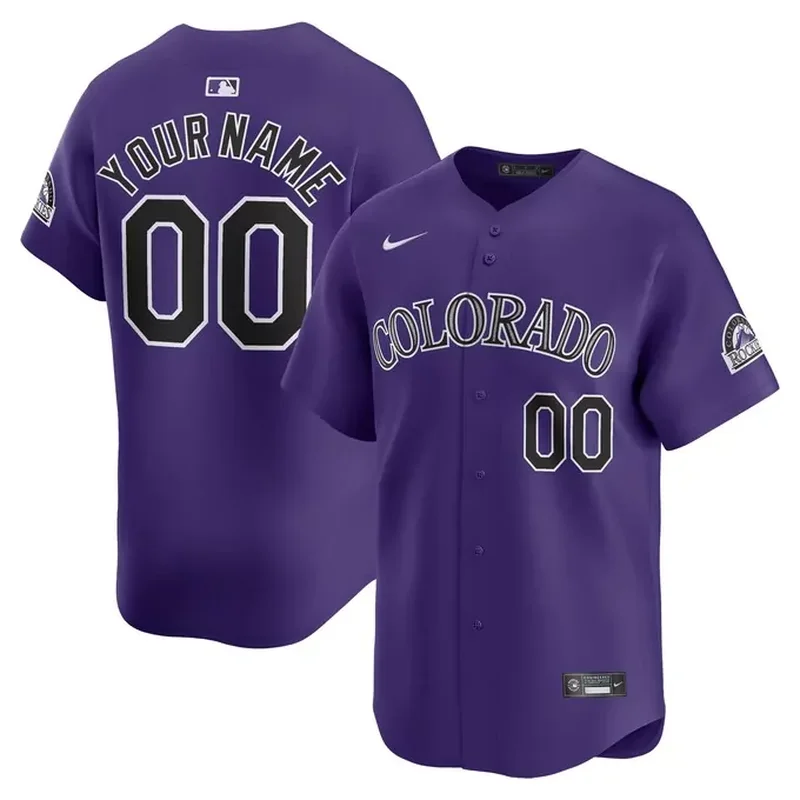 Colorado Rockies Alternate Custom Jersey â€“ Purple