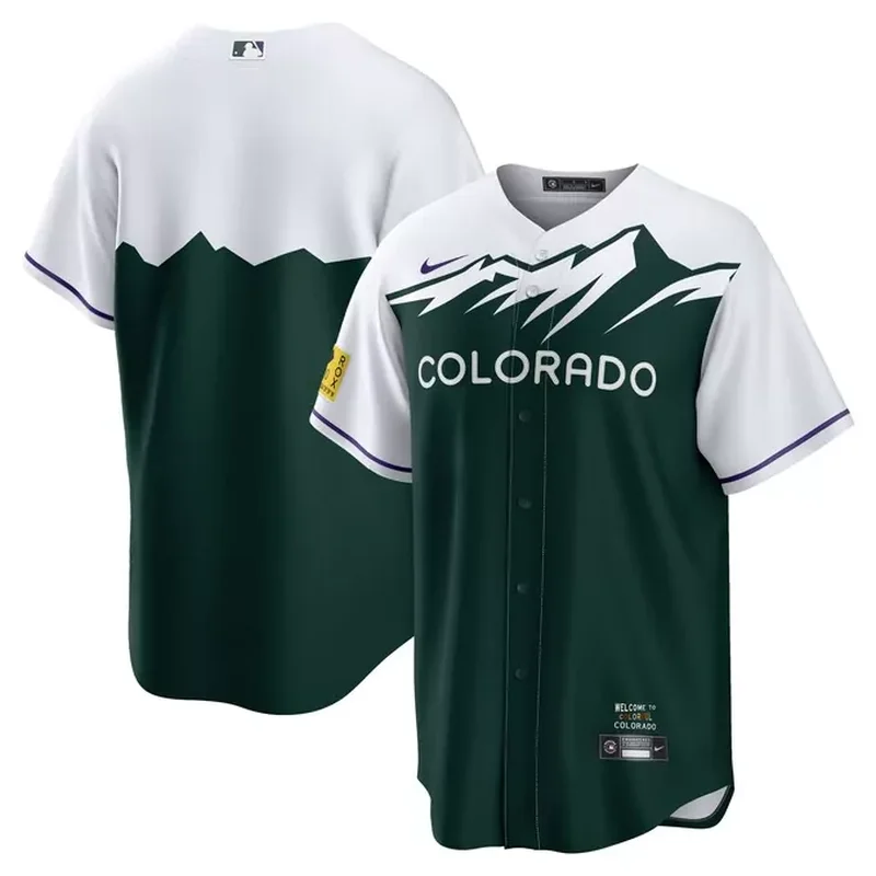 Colorado Rockies City Connect Team Jersey Green