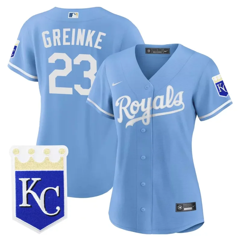 Cool Base Bobby Witt Jr Kansas City Royals Light Blue Jersey All Stitched - Image 5