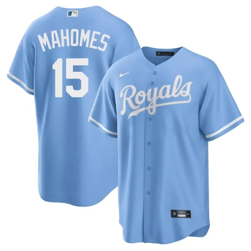 Cool Base Bobby Witt Jr Kansas City Royals Light Blue Jersey All Stitched - Image 4