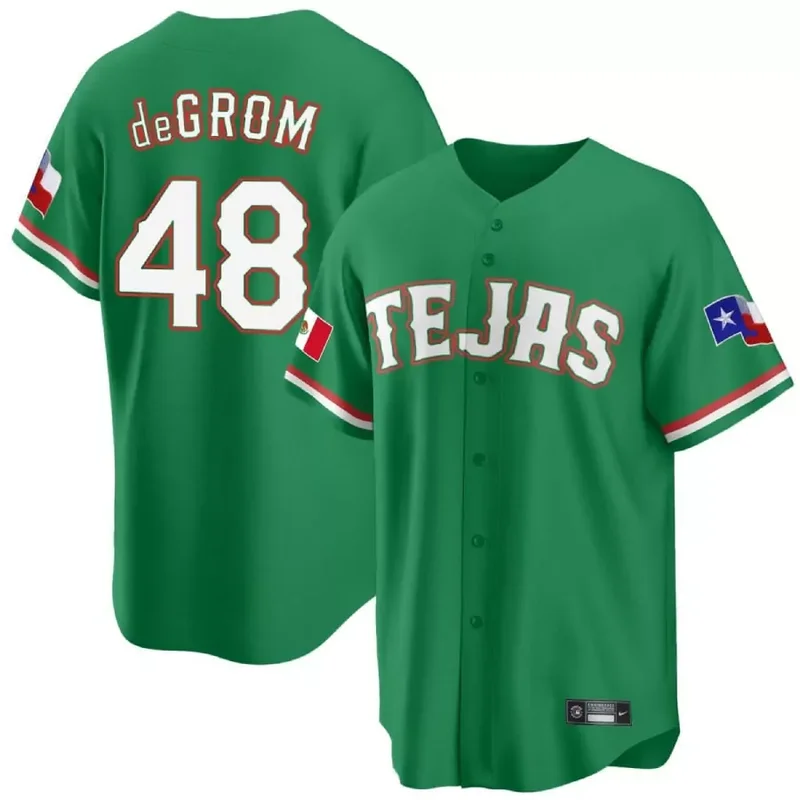 Cool Base Corey Seager Texas Rangers Mexican Green Collection Jersey All Stitched - Image 2