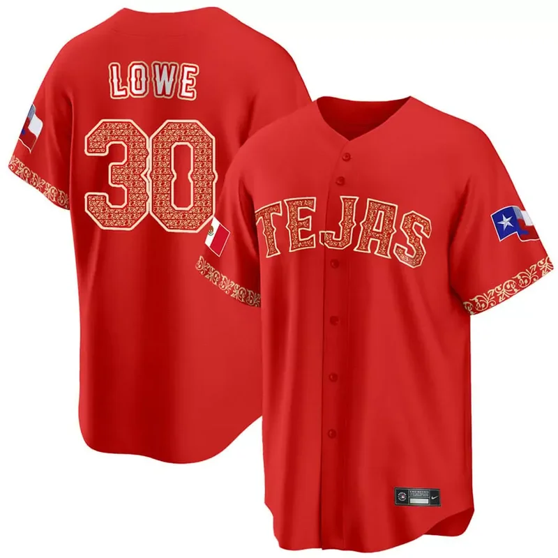 Cool Base Marcus Semien Texas Rangers Mexican Red Collection Jersey All Stitched - Image 2