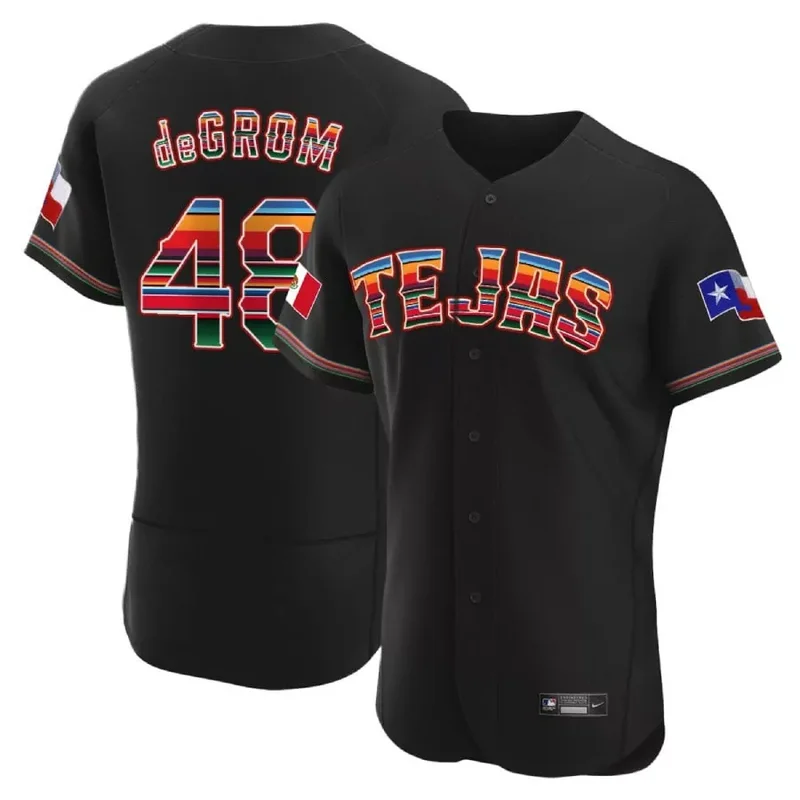 Cool Base Nathaniel Lowe Texas Rangers Mexican Black Collection Jersey All Stitched - Image 5