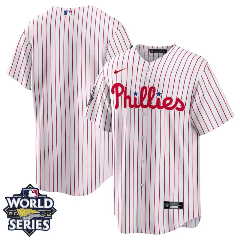 Cool Base Team Philadelphia Phillies 2022 World Series Home Player Jersey All Stitched