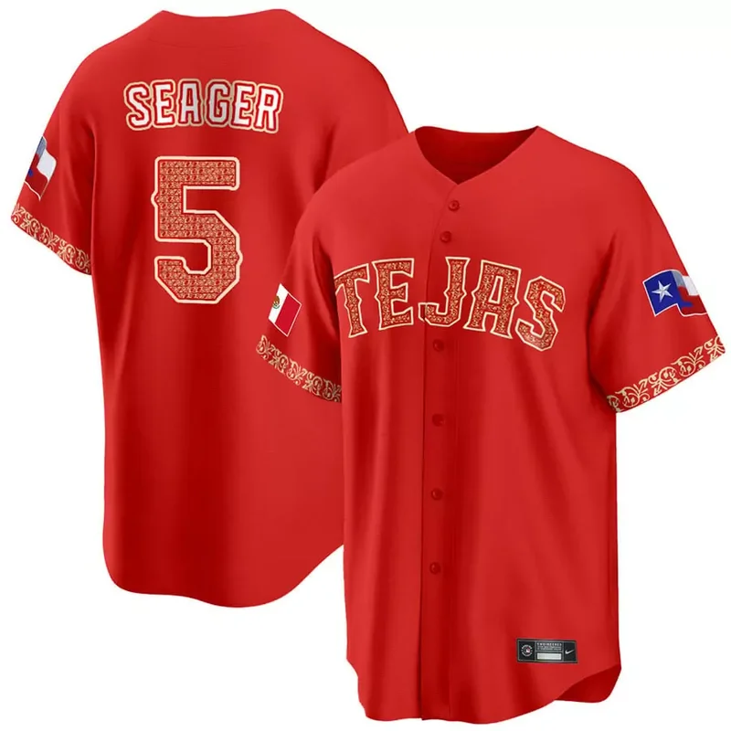 Cool Base Texas Rangers Mexican Heritage Night Custom Jersey All Stitched - Image 4