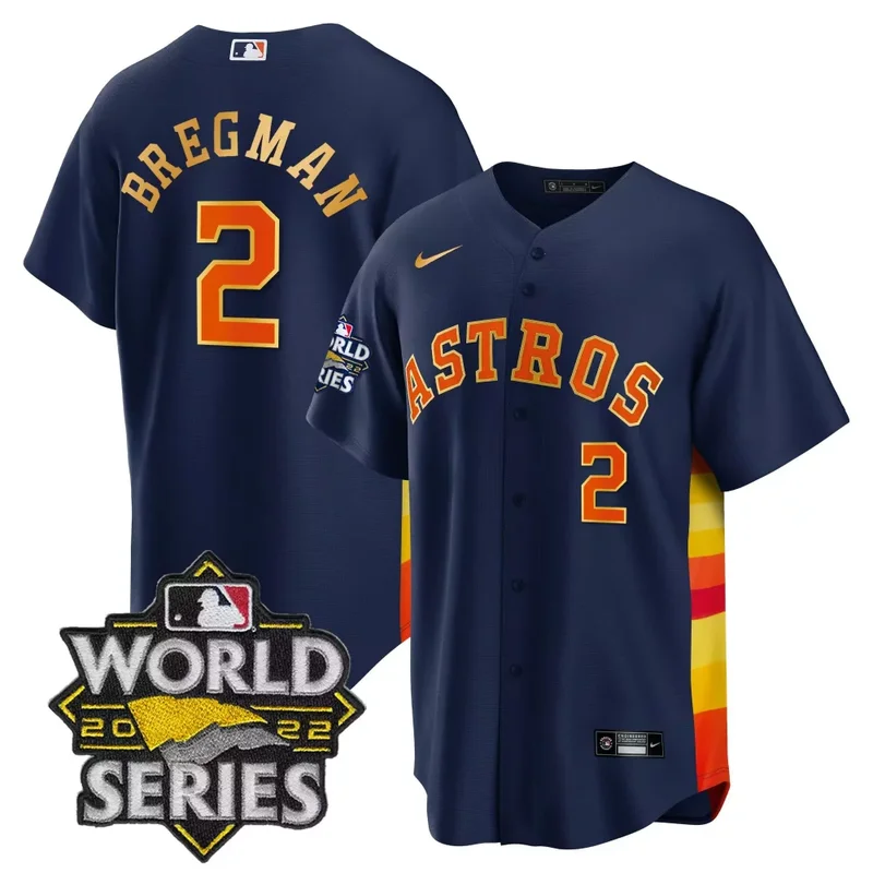 Cool Black Limited Justin Verlander Astros 2022 World Series Gold Trim Jersey All Stitched - Image 4
