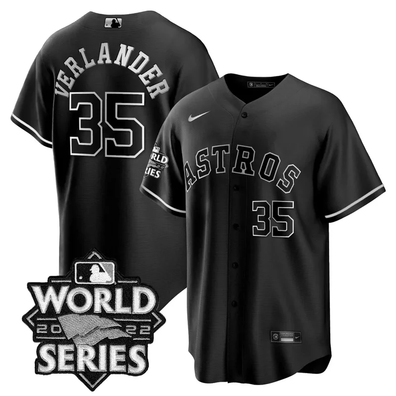 Cool Silver Justin Verlander Astros 2022 World Series Gold Limited Jersey All Stitched