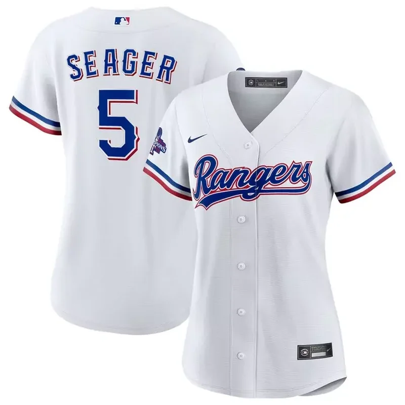 Leody Taveras Texas Rangers Home Player Jersey White - Image 3