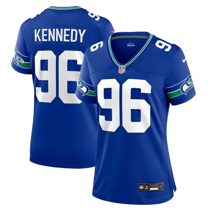 Cortez Kennedy Seattle Seahawks Womens Throwback Player Game Jersey Royal