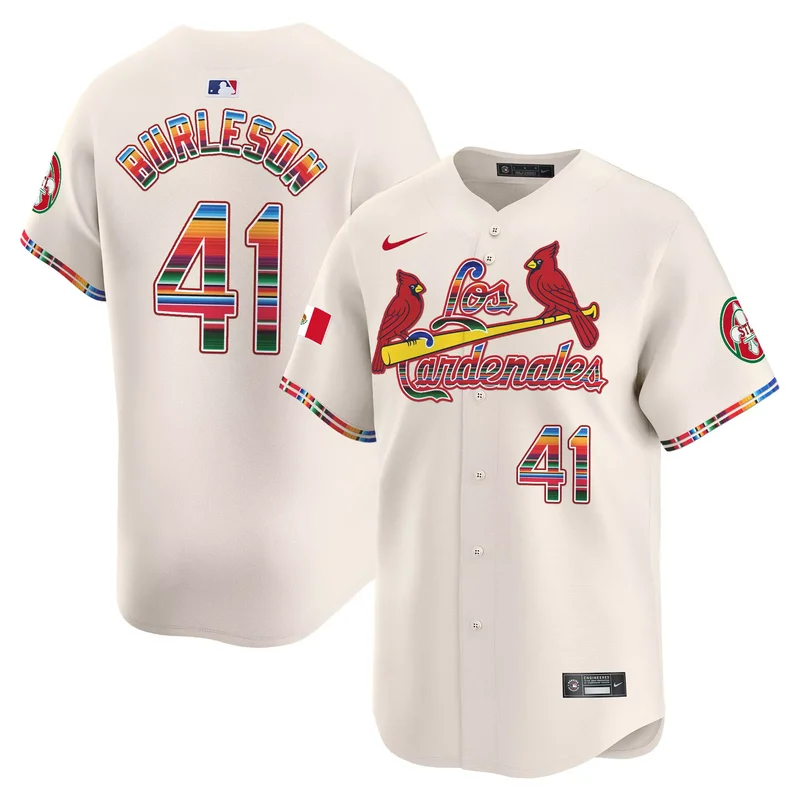 Cream Nolan Arenado st. louis cardinals fiesta cardenales jersey all stitched - Image 2