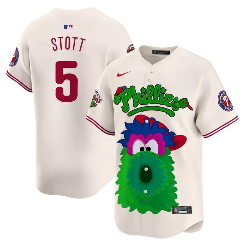 Cream Bryson Stott Unisex Phillies Phanatic Vapor Premier Jersey V2 Printed